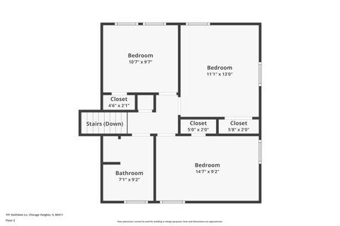 Tiny photo for 191 Kathleen Lane, Chicago Heights, IL 60411 (MLS # 12621705)