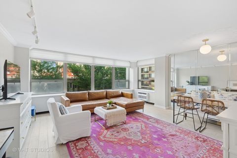 Tiny photo for 1460 N Sandburg Terrace #208, Chicago, IL 60610 (MLS # 12489027)