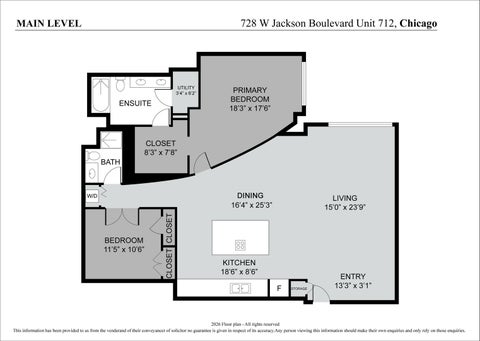 Tiny photo for 728 W Jackson Boulevard #712, Chicago, IL 60661 (MLS # 12757108)