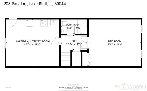 Tiny photo for 208 Park Lane, Lake Bluff, IL 60044 (MLS # 12474551)