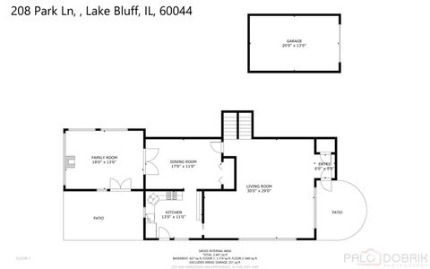 Tiny photo for 208 Park Lane, Lake Bluff, IL 60044 (MLS # 12474551)