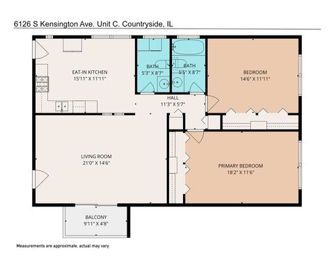 Tiny photo for 6126 S Kensington Avenue #C, Countryside, IL 60525 (MLS # 12651020)