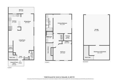 Tiny photo for 1548 Grand Drive #6, DeKalb, IL 60115 (MLS # 12726396)
