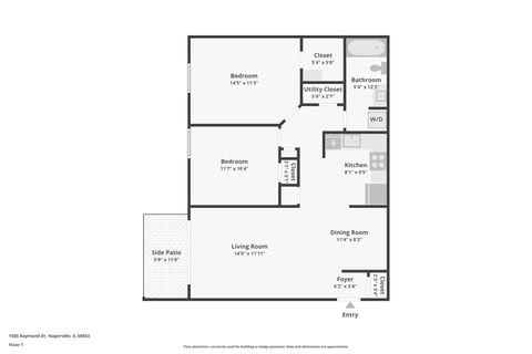 Tiny photo for 1565 Raymond Drive #101, Naperville, IL 60563 (MLS # 12590371)