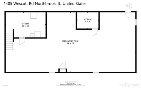 Tiny photo for 1405 Wescott Road, Northbrook, IL 60062 (MLS # 12630236)