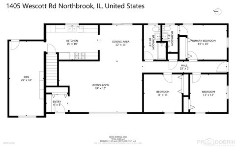 Tiny photo for 1405 Wescott Road, Northbrook, IL 60062 (MLS # 12630236)