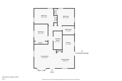 Tiny photo for 15332 Dante Avenue, Dolton, IL 60419 (MLS # 12584015)