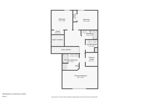 Tiny photo for 906 Elizabeth Drive, Streamwood, IL 60107 (MLS # 12558873)