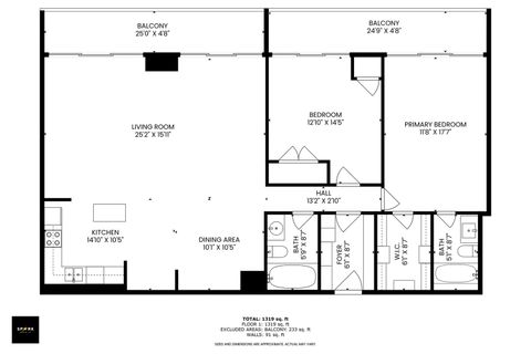 Tiny photo for 2005 S Finley Road #1204, Lombard, IL 60148 (MLS # 12488119)