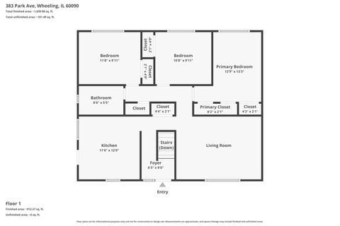 Tiny photo for 383 PARK Avenue, Wheeling, IL 60090 (MLS # 12648198)
