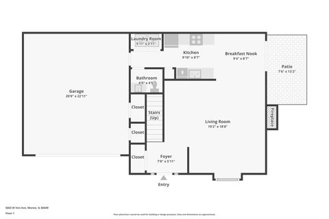 Tiny photo for 5603 W Von Avenue #D, Monee, IL 60449 (MLS # 12581948)