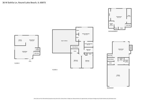 Tiny photo for 36 W Dahlia Lane, Round Lake Beach, IL 60073 (MLS # 12794402)