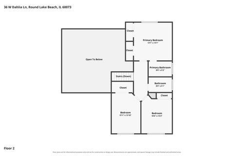 Tiny photo for 36 W Dahlia Lane, Round Lake Beach, IL 60073 (MLS # 12794402)