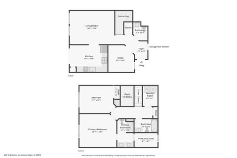 Tiny photo for 622 W Kristina Lane, Round Lake, IL 60073 (MLS # 12587112)