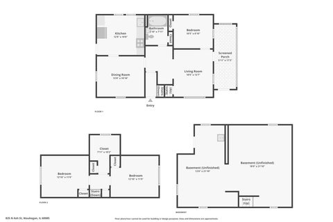 Tiny photo for 825 N Ash Street, Waukegan, IL 60085 (MLS # 12761208)