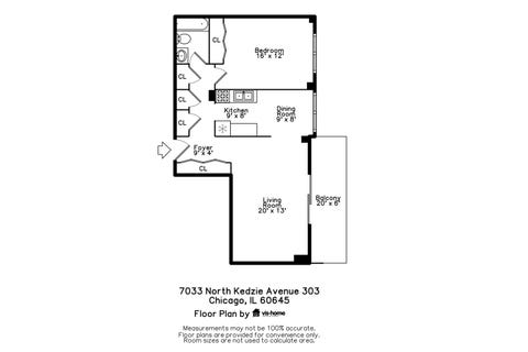 Tiny photo for 7033 N Kedzie Avenue N #303, Chicago, IL 60645 (MLS # 12683900)