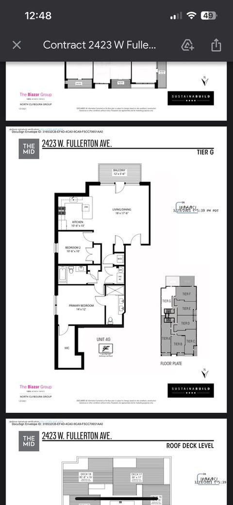 Tiny photo for 2423 W Fullerton Avenue #4G, Chicago, IL 60647 (MLS # 12476804)