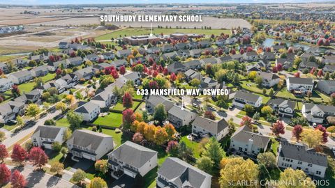 Tiny photo for 633 Mansfield Way, Oswego, IL 60543 (MLS # 12469087)