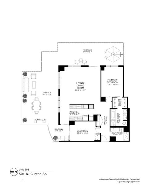 Tiny photo for 501 N Clinton Street #503, Chicago, IL 60654 (MLS # 12619690)