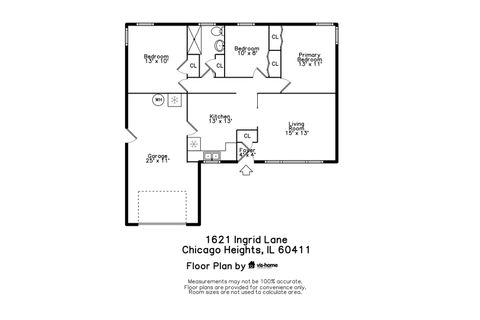 Tiny photo for 1621 Ingrid Lane, Chicago Heights, IL 60411 (MLS # 12455113)