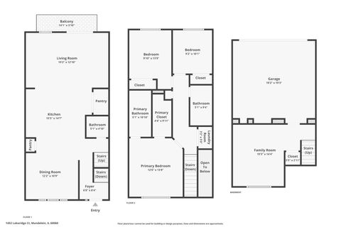 Tiny photo for 1452 Lakeridge Court, Mundelein, IL 60060 (MLS # 12625580)