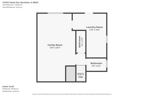 Tiny photo for 14129 S Hoxie Avenue, Burnham, IL 60633 (MLS # 12644760)