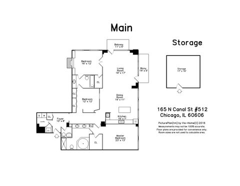 Tiny photo for 165 N Canal Street #512, Chicago, IL 60606 (MLS # 12621130)