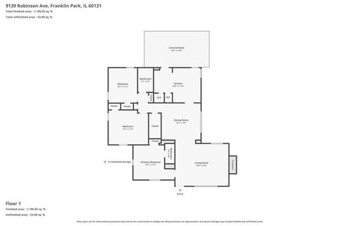 Tiny photo for 9139 Robinson Avenue, Franklin Park, IL 60131 (MLS # 12604131)