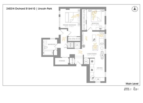 Tiny photo for 2403 N ORCHARD Street #G, Chicago, IL 60614 (MLS # 12483556)