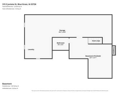 Tiny photo for 315 S Juniata Street, Blue Grass, IA 52726 (MLS # 12729235)