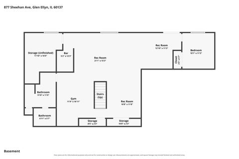 Tiny photo for 877 Sheehan Avenue, Glen Ellyn, IL 60137 (MLS # 12740281)