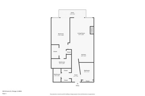 Tiny photo for 525 W Superior Street #623, Chicago, IL 60654 (MLS # 12582601)