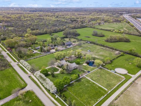 Tiny photo for 14080 W Old School Road, Mettawa, IL 60048 (MLS # 12406429)