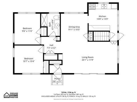 Tiny photo for 1844 Lemar Avenue, Evanston, IL 60201 (MLS # 12629842)