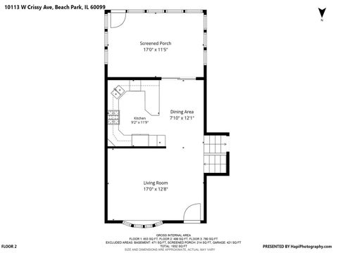 Tiny photo for 10113 W Crissy Avenue, Beach Park, IL 60099 (MLS # 12704472)