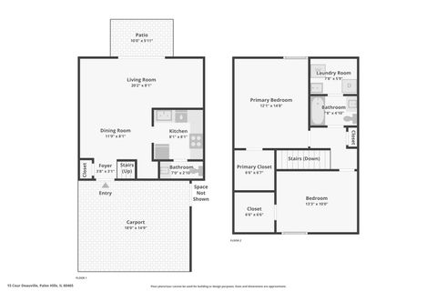 Tiny photo for 15 Cour Deauville, Palos Hills, IL 60465 (MLS # 12674077)