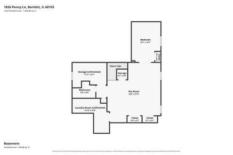 Tiny photo for 1656 Penny Lane, Bartlett, IL 60103 (MLS # 12769320)