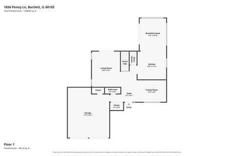 Tiny photo for 1656 Penny Lane, Bartlett, IL 60103 (MLS # 12769320)
