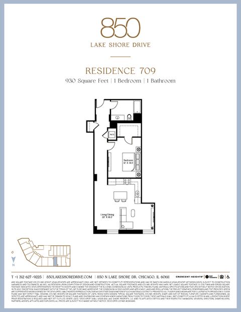 Tiny photo for 850 N Lake Shore Drive #709, Chicago, IL 60611 (MLS # 12404396)