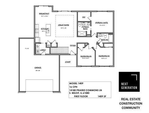 Tiny photo for 14180 Prairie Commons Lane, South Beloit, IL 61080 (MLS # 12569579)