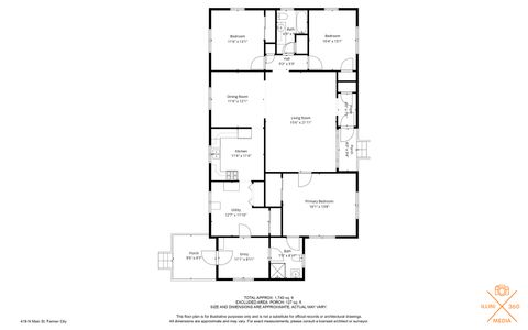 Tiny photo for 419 N MAIN Street, Farmer City, IL 61842 (MLS # 12512099)