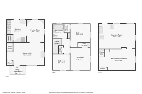 Tiny photo for 1706 STOCKTON Avenue, Des Plaines, IL 60018 (MLS # 12783010)