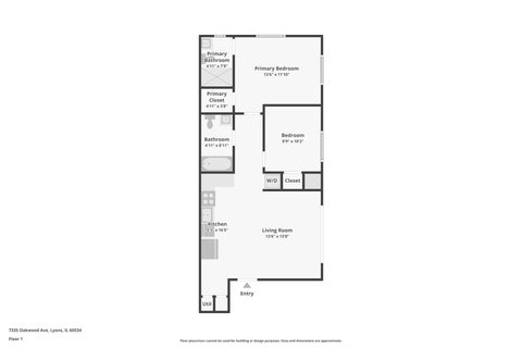 Tiny photo for 7335 OAKWOOD Avenue #2F, Lyons, IL 60534 (MLS # 12732711)