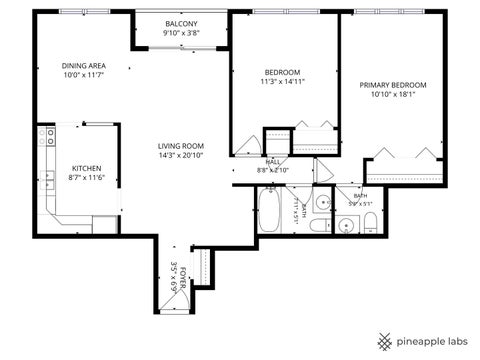 Tiny photo for 435 Ridge Road #108, Wilmette, IL 60091 (MLS # 12562500)