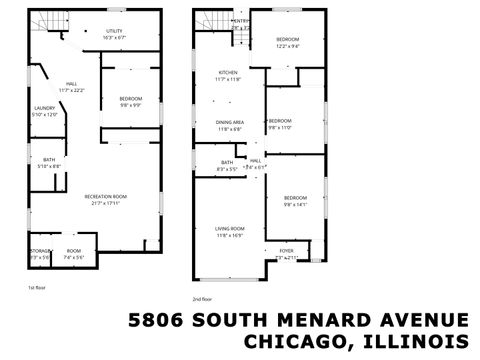 Tiny photo for 5806 S Menard Avenue, Chicago, IL 60638 (MLS # 12572567)