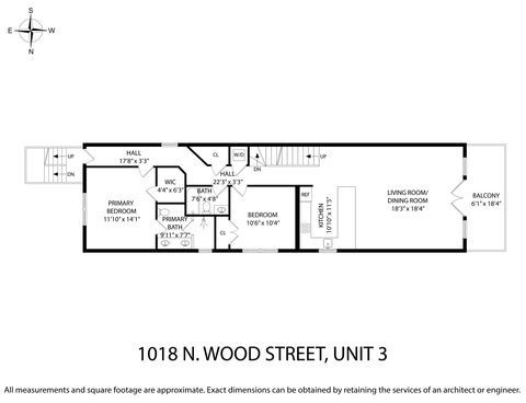 Tiny photo for 1018 N wood Street #3, Chicago, IL 60622 (MLS # 12665073)