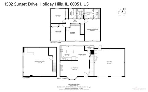 Tiny photo for 1502 Sunset Drive, Holiday Hills, IL 60051 (MLS # 12775010)