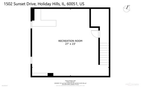 Tiny photo for 1502 Sunset Drive, Holiday Hills, IL 60051 (MLS # 12775010)