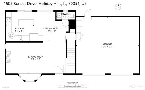 Tiny photo for 1502 Sunset Drive, Holiday Hills, IL 60051 (MLS # 12775010)