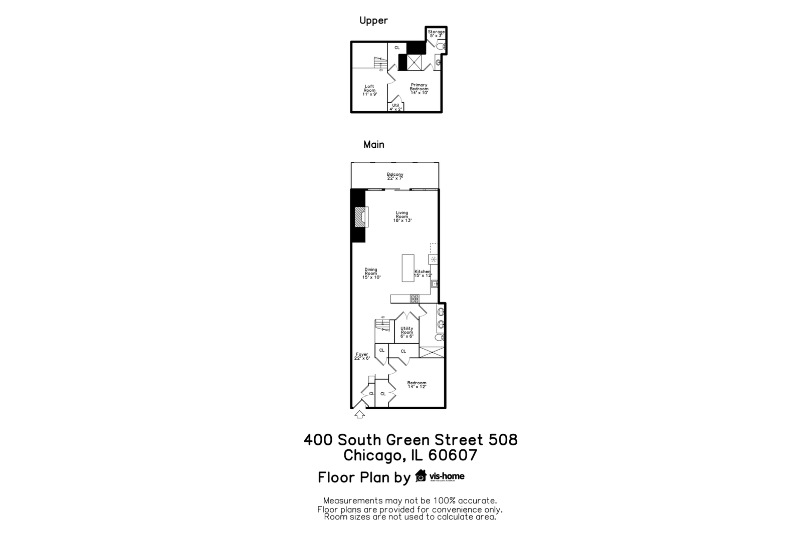 Chicago, Illinois 60607, United States, 2 Bedrooms Bedrooms, ,2 BathroomsBathrooms,Residential,Active,225728